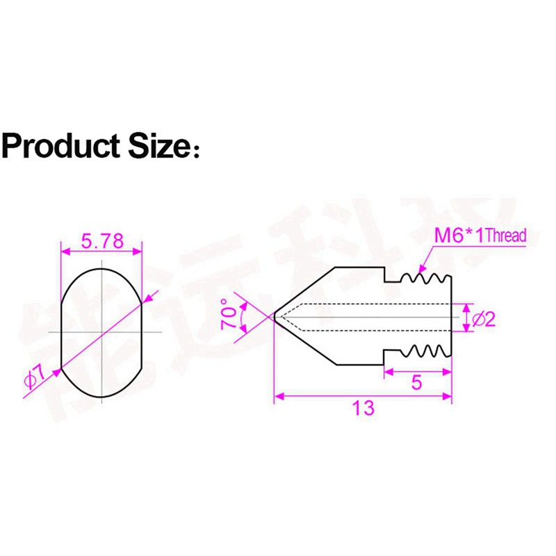 Set 10 Đầu Phun Mk8 1.75mm M6 0.4mm & 1.0mm Cho Máy In | BigBuy360 - bigbuy360.vn