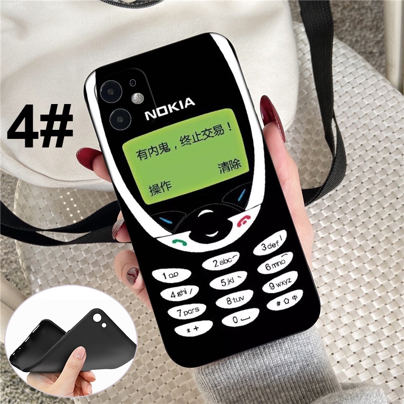 Ốp điện thoại silicon mềm XH36 in hình kiểu điện thoại Nokia cho iPhone 7 8 7+ 8+ 6+ 6S+ XR XS Max 5 5s