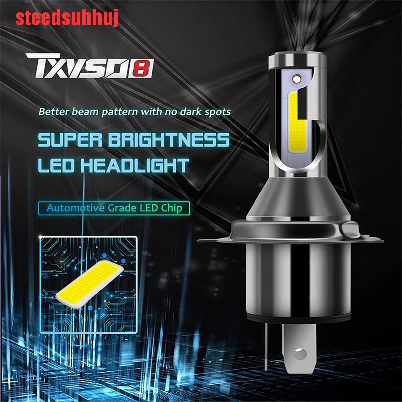 {steedsuhhuj}TXVSO8 Diode Lamp H4 LED Headlights for Car MINI Universal 6000K Auto COB