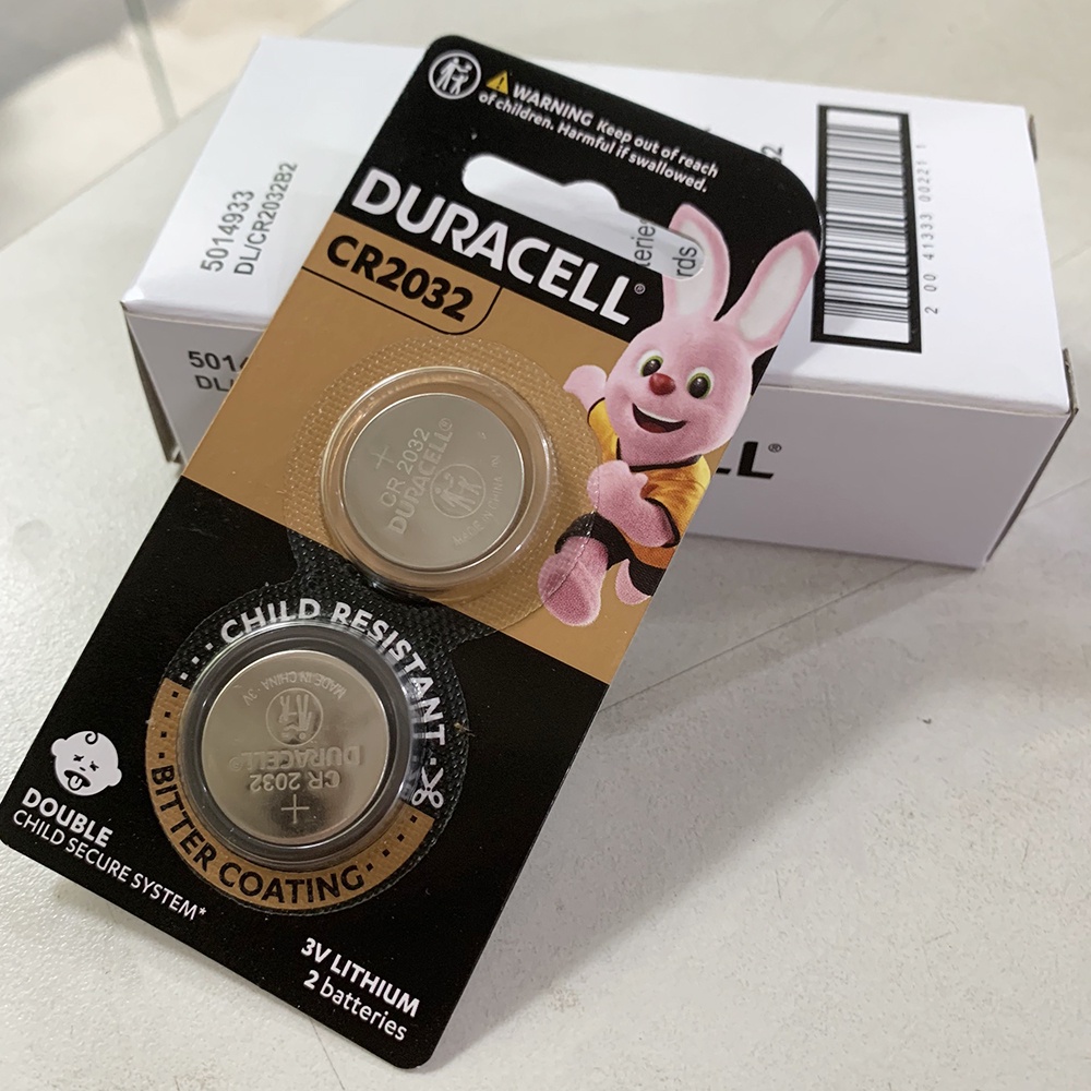 Pin CR2032 Duracell Lithium 3V LOẠI TỐT vỉ 2 viên chính hãng