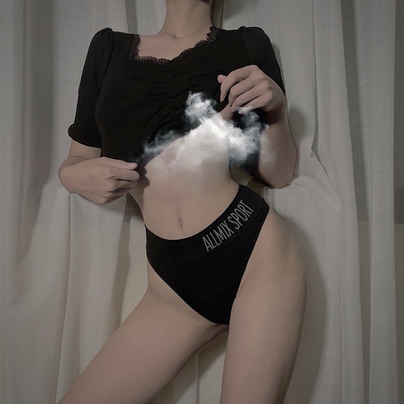 Quần lót lọt khe nữ Allmix Sport sexy cotton cạp to