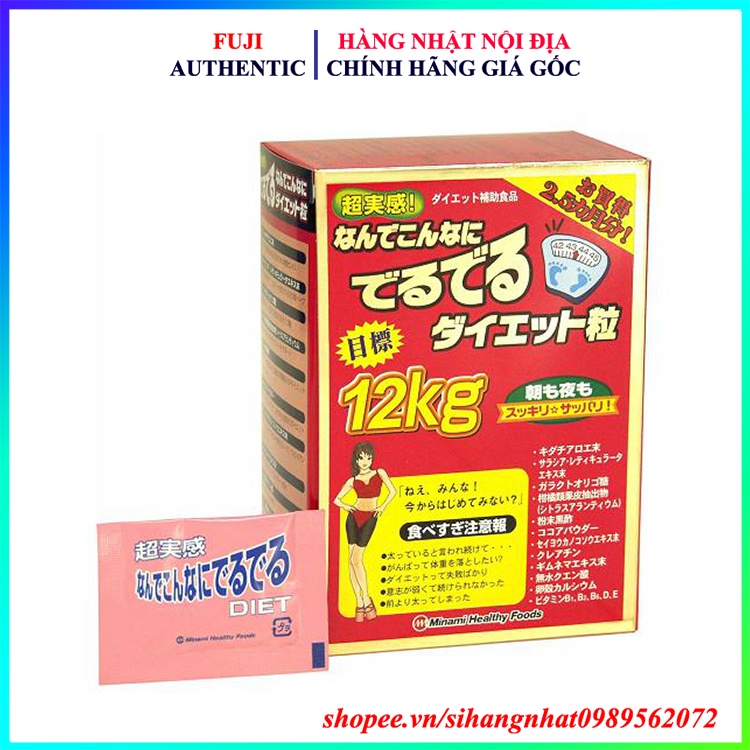 Viên uống giảm cân 12kg Kendai Eat Diet Nhật Bản 75 gói
