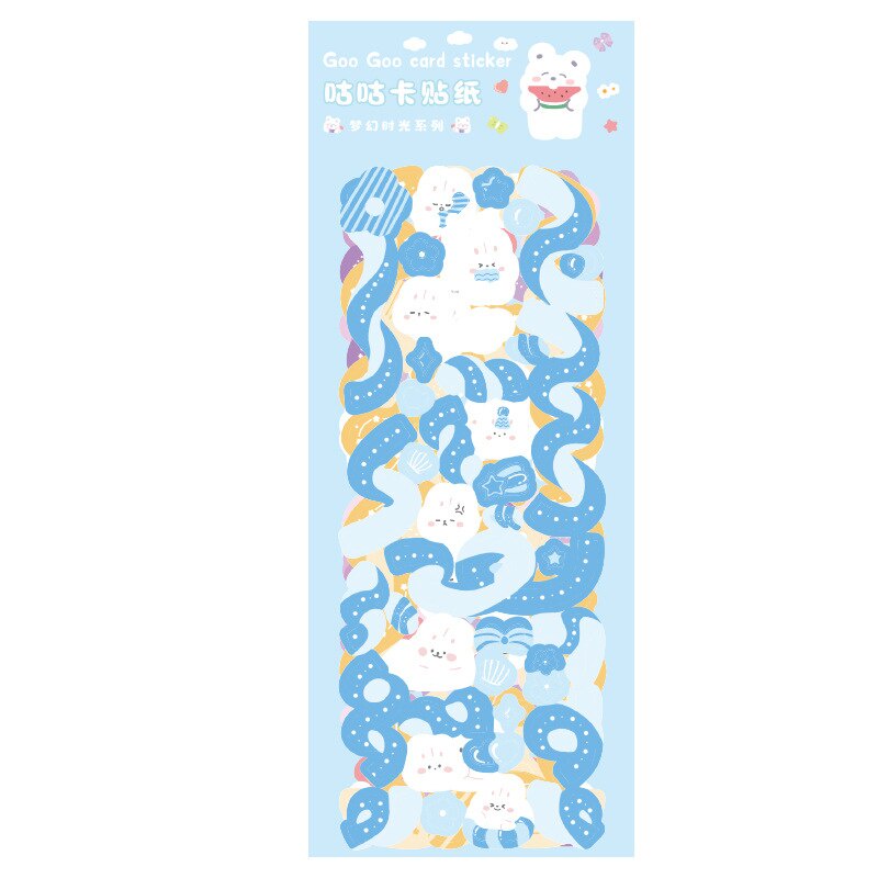 Set 12 tấm sticker dán trang trí màu cầu vồng