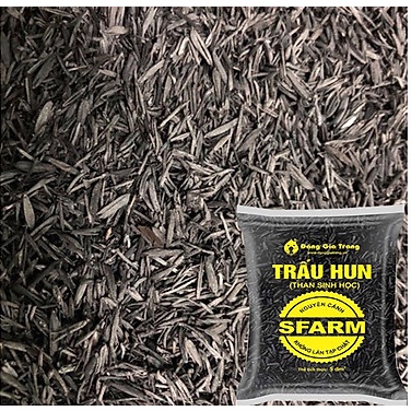 Giá Thể Trấu Hun Nguyên Cánh Sfarm Túi 5dm3