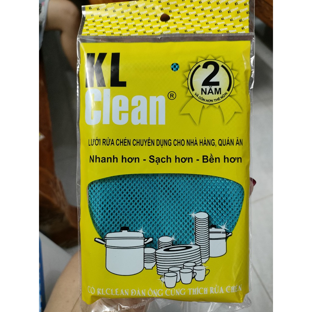 Lưới Rửa Chén Bát Cao Cấp KL CLEAN, Loại Tốt Bền Đến 2 Năm