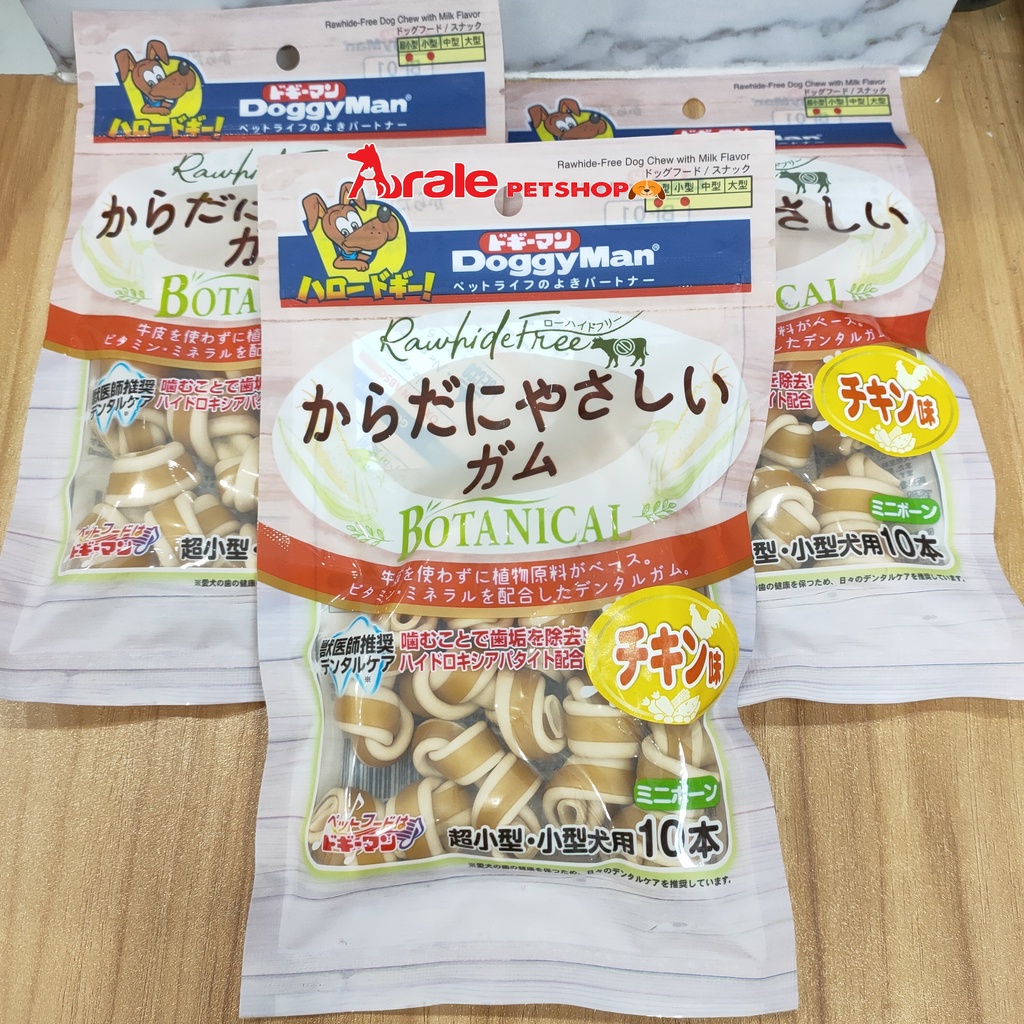 [ Nhật Bản ] Xương nơ hương gà cho chó Doggyman loại 5 cục &amp; 10 cục