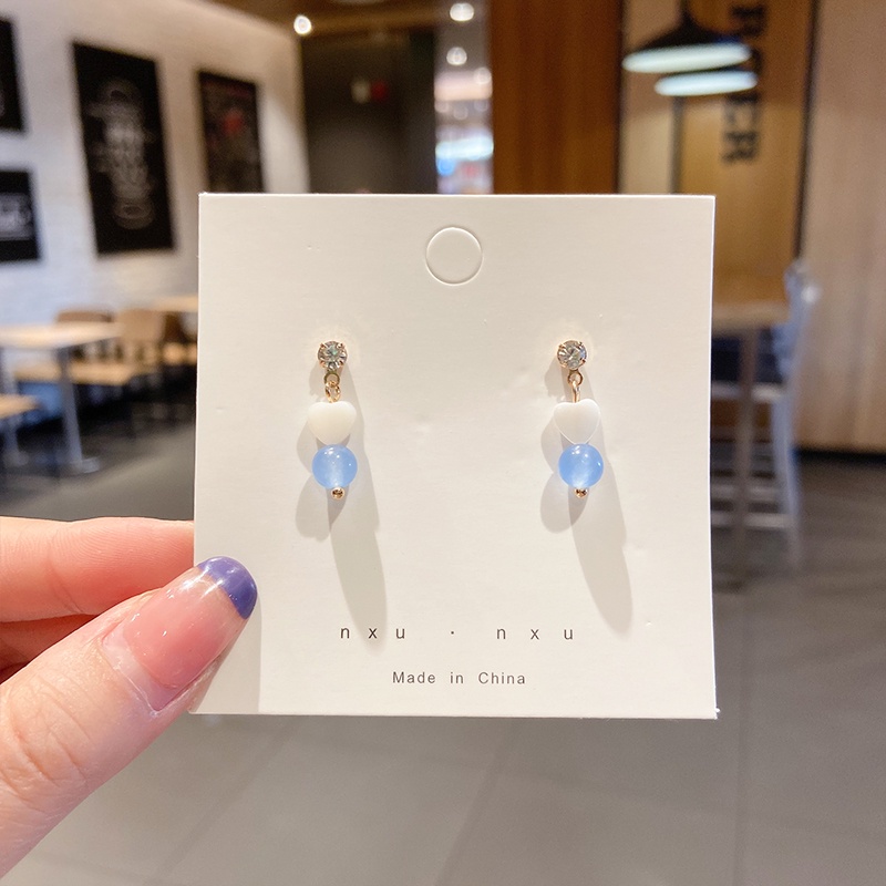 Khuyên Tai Thiết Kế Hình Học Phong Cách Hàn Quốc