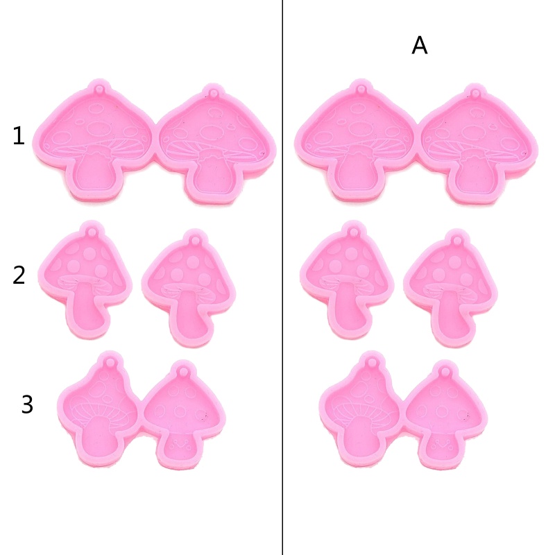 Set 2 Khuôn Nhựa Làm Bông Tai DIY