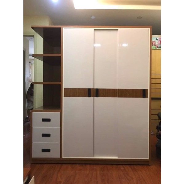 Tủ quần áo nhựa cánh lùa không cong vênh, ẩm mốc, mối mọt 185 x 165 x 51 cm - Tủ Nhựa Hoa Sen