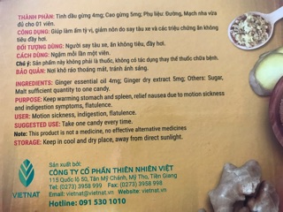 Kẹo gừng Vietnat