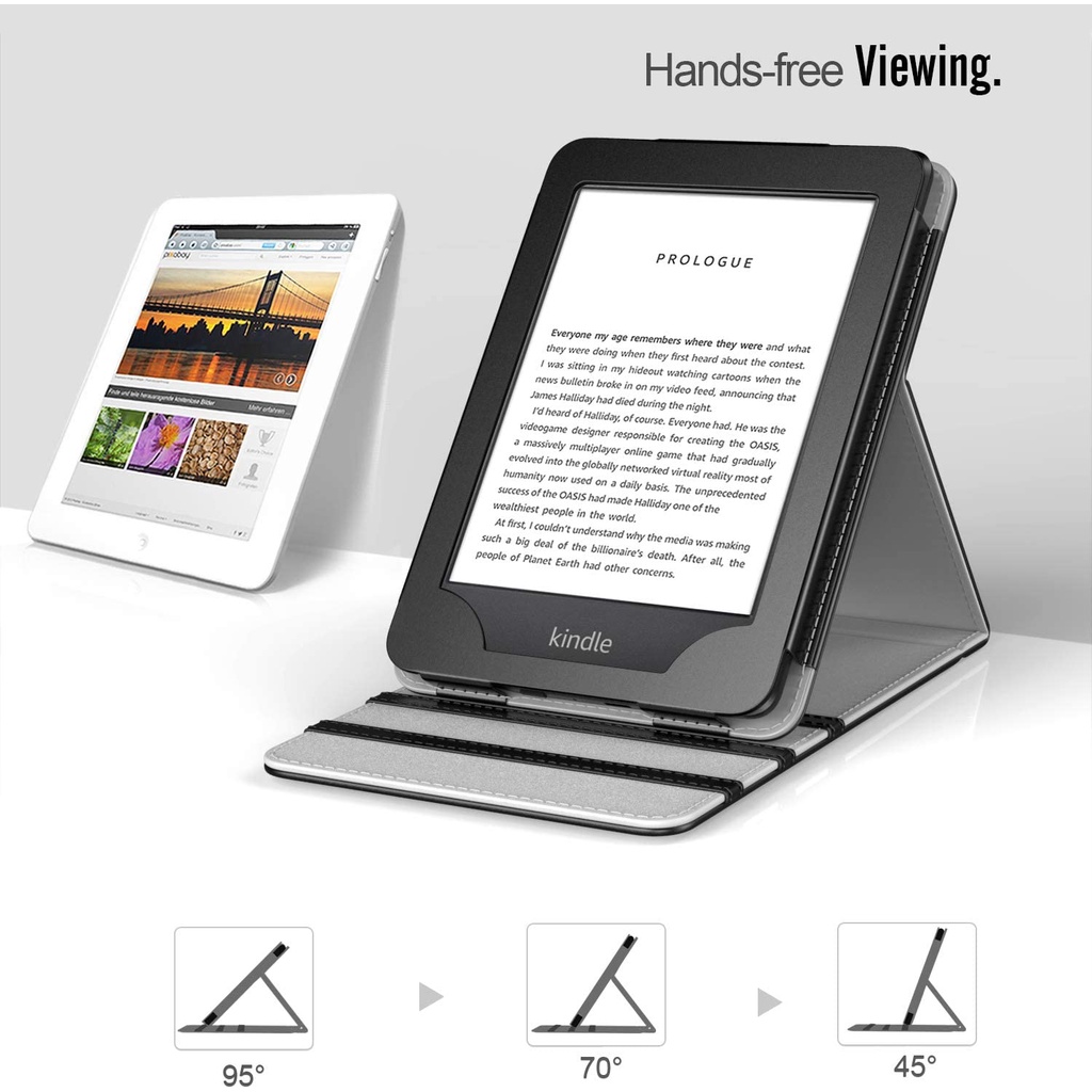 Bao Da Máy Tính Bảng Nắp Lật Tự Động Tắt/Mở Chống Trầy Màn Hình 6&quot; Kindle 10th Gen 2019/8th Gen 2016