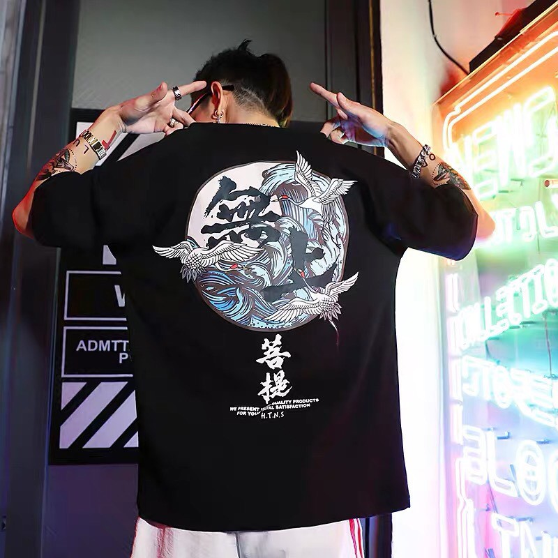 Áo thun tay lỡ unisex form rộng WIND DISOUT phông rộng nam nữ phong cách oversize ulzzang | BigBuy360 - bigbuy360.vn