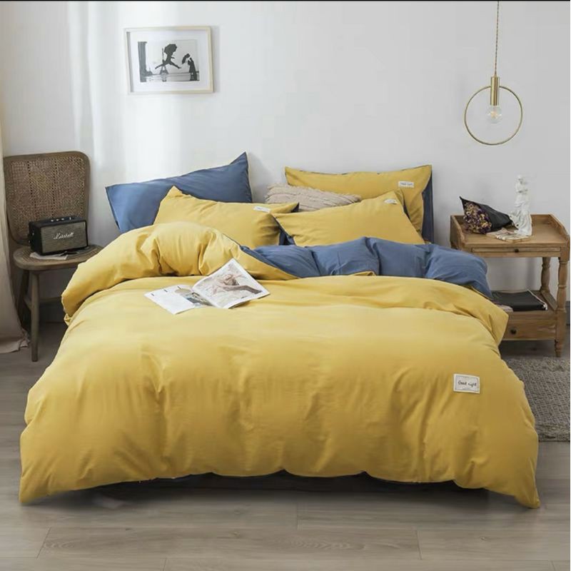 Bộ chăn ga cotton đũi cao cấp - Mẫu mới nhất 2021