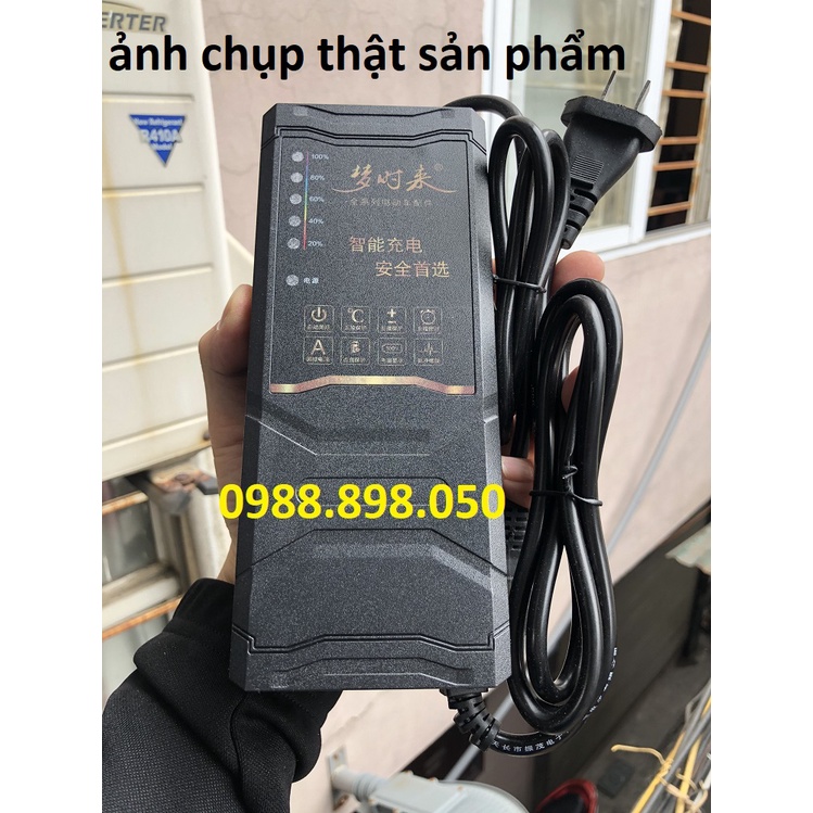 Sạc bình xe điện 48V phích cái 3 chấu có quạt loại xịn