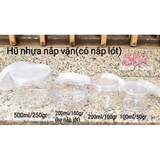 SET 10 HŨ NHỰA PET NẮP VẶN 500ml/250gr