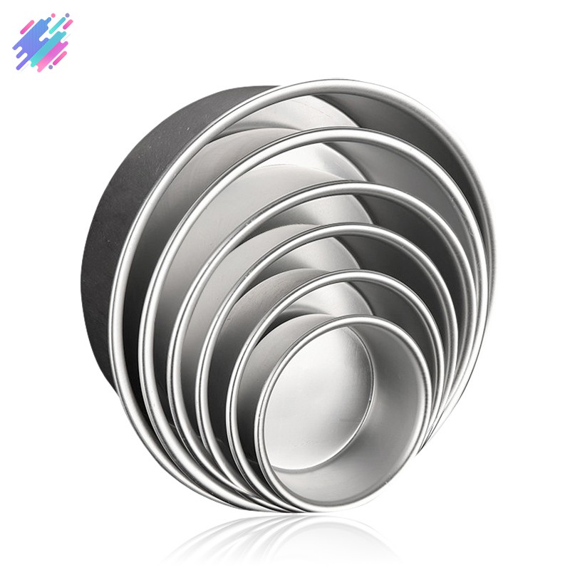 Khuôn hợp kim nhôm hình tròn chống dính với đáy khuôn tháo rời 4/5/6/8/9/10inch