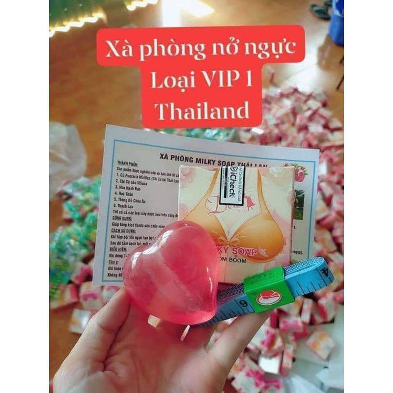 [hot sale][HN ship 1 ngày] Xà phòng nở ngực thái lan milky soap tăng size v1 3-5cm hàng chính hãng