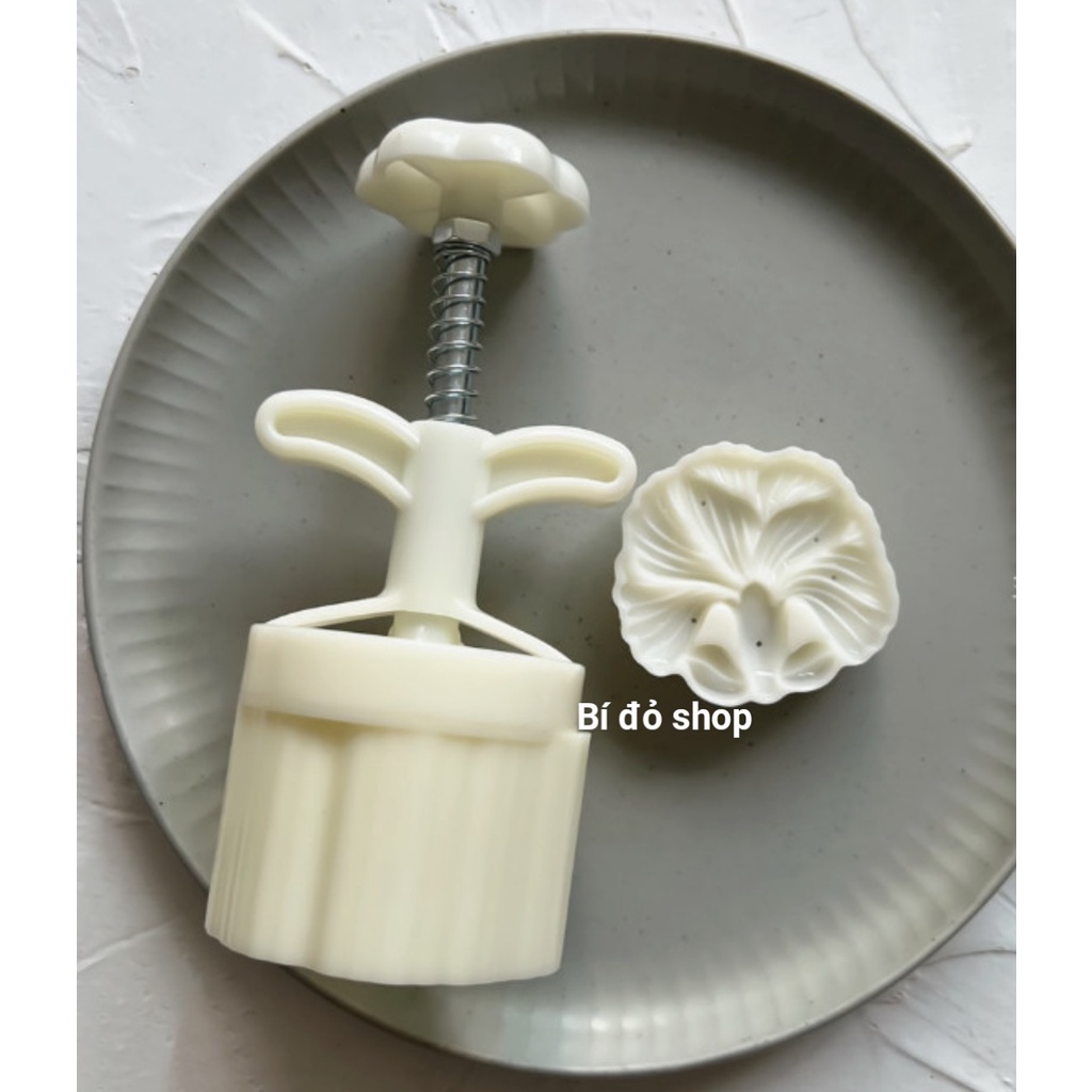 Khuôn trung thu lò xo CẨM CHƯỚNG 75g 1 mặt 1 nhấn