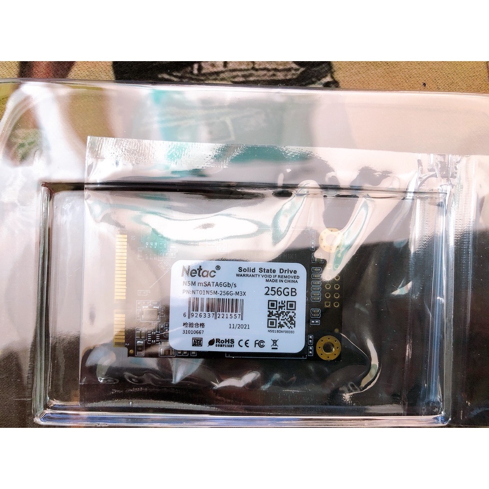 SSD Netac mSATA 256GB N5M SATA3 6Gb/s Chính Hãng Dùng Cho Laptop PC - Bảo hành 36 tháng
