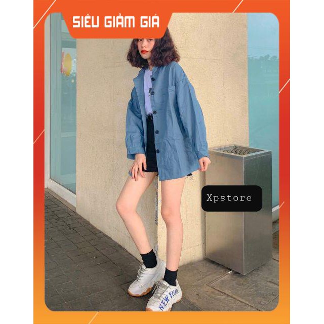 Áo Khoác kaki nút Simple jacket Unisex