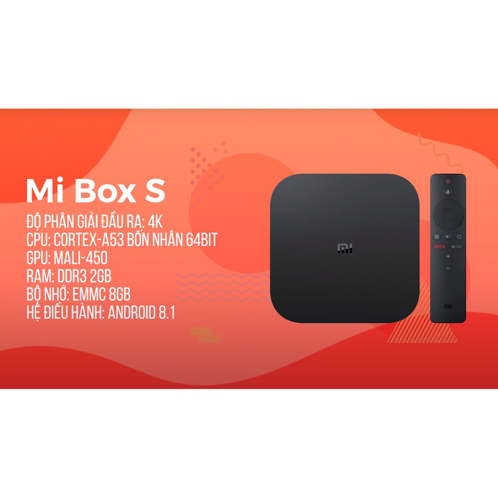 [Bản quốc tế] Android Tivi Box Xiaomi Mibox S 4K (Android 8.1) | BH 6 THÁNG