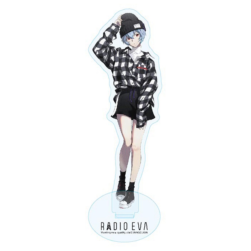 Mô hình nhân vật Lexiangsm trong anime Neon Genesis Evangelion Kaworu Nagisa Ikari Shinji Ayanami Rei 16cm bằng acrylic kèm giá đỡ