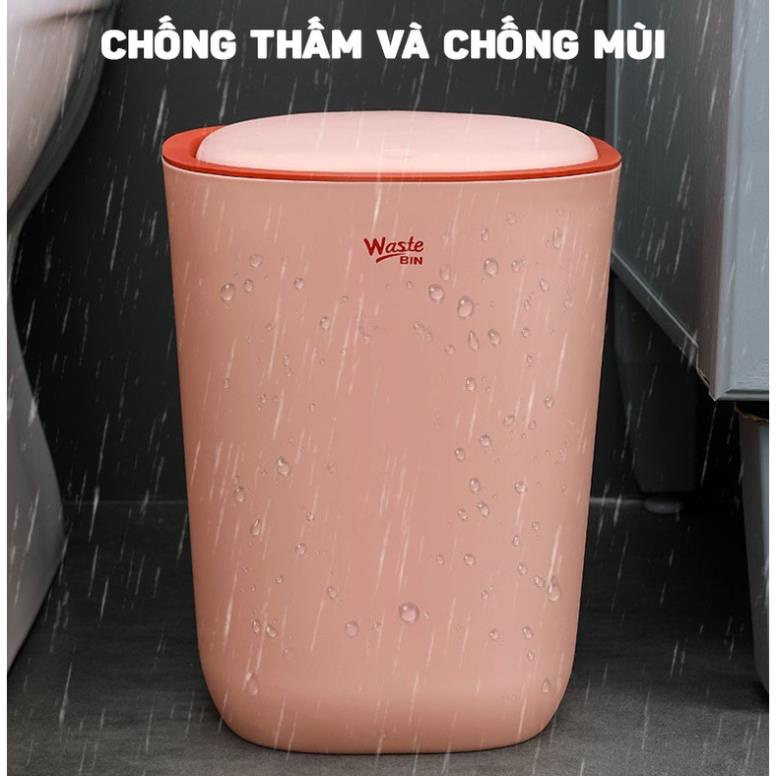 Thùng Rác Nhựa Cao Cấp Chống Thấm Nước Dùng Cho Phòng Bếp, Phòng Ngủ, Văn Phòng Nhỏ Gọn Hangnoidiagiare88