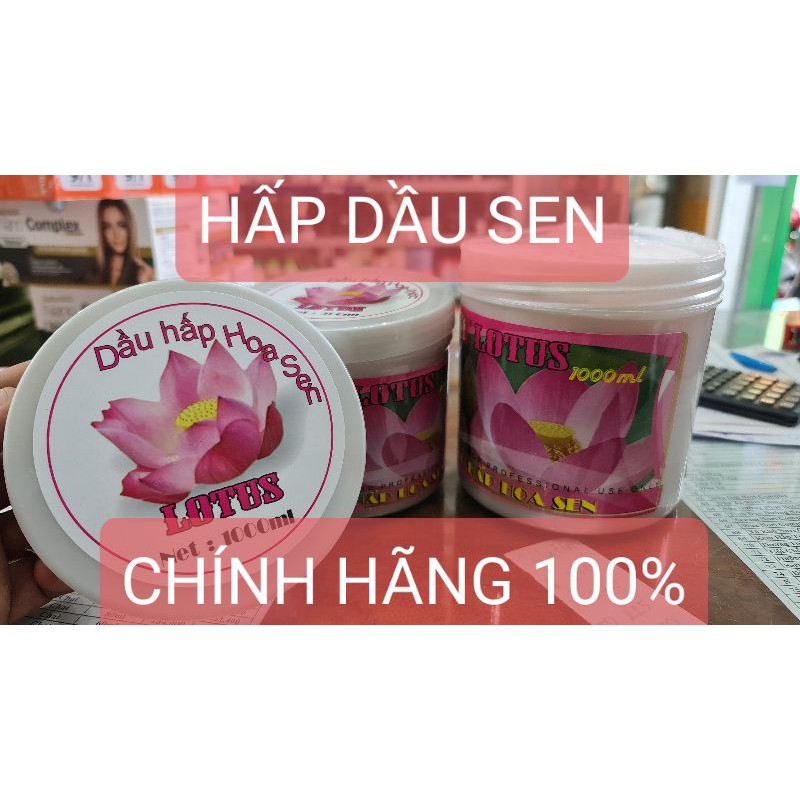 Kem ủ tóc HOA SEN LOTUS LK 1000ml - Ủ hấp tóc cung cấp dưỡng chất mùi hương sen cực thơm