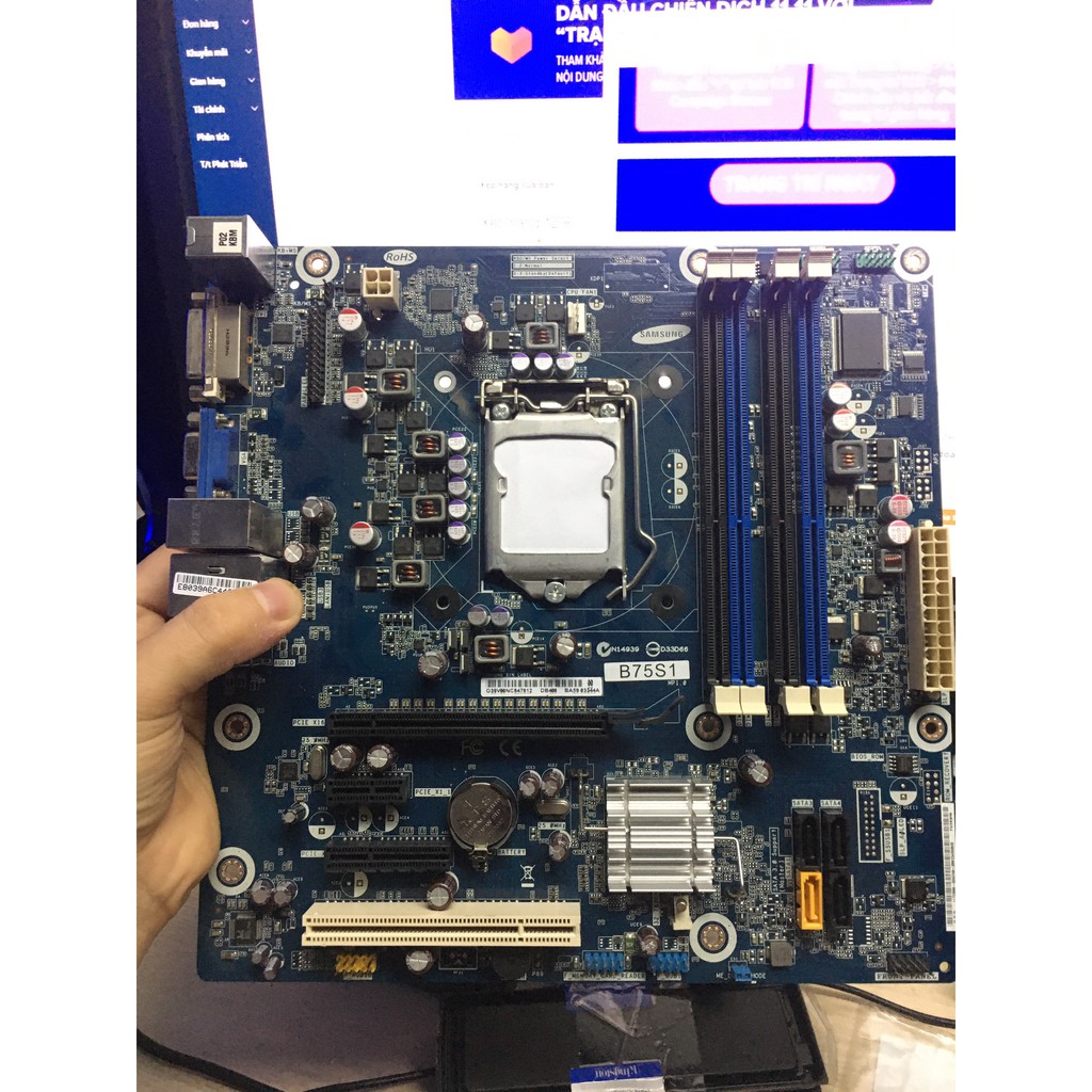 Combo Main B75 4 khe ram + CPU i5 3470 + ram 16gb ( 4x4 ) + VGA GTX 750 1gb ddr5 + nguồn Xigmatek A400 bh 3 tháng
