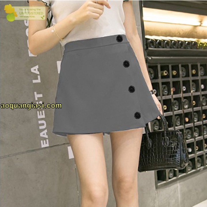 Quần giả Váy vạt xéo 4 nút MT276
