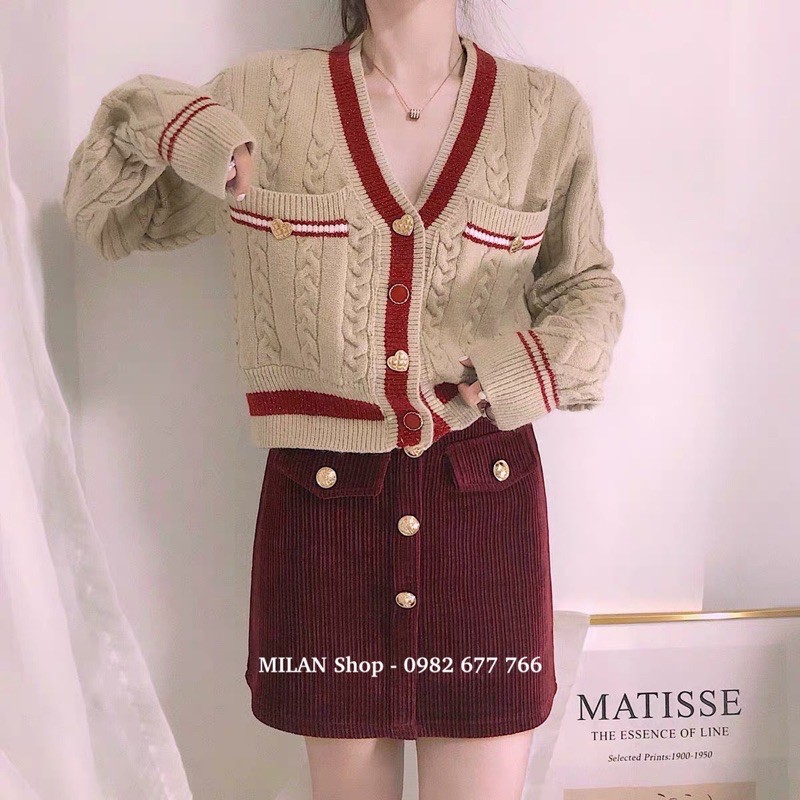 Chân váy nhung 2 kiểu ngắn dài có lót quần | BigBuy360 - bigbuy360.vn