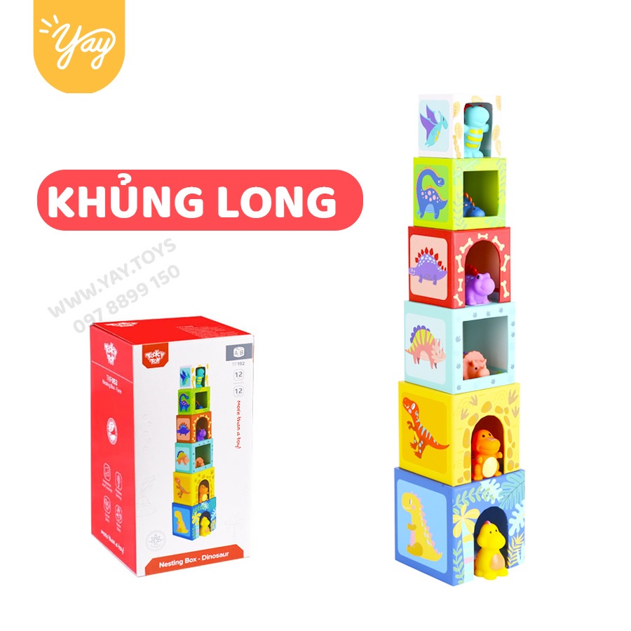 [NHIỀU MẪU] Trò Chơi Chiếc Hộp Sắp Xếp cho bé 12m+ - Tooky