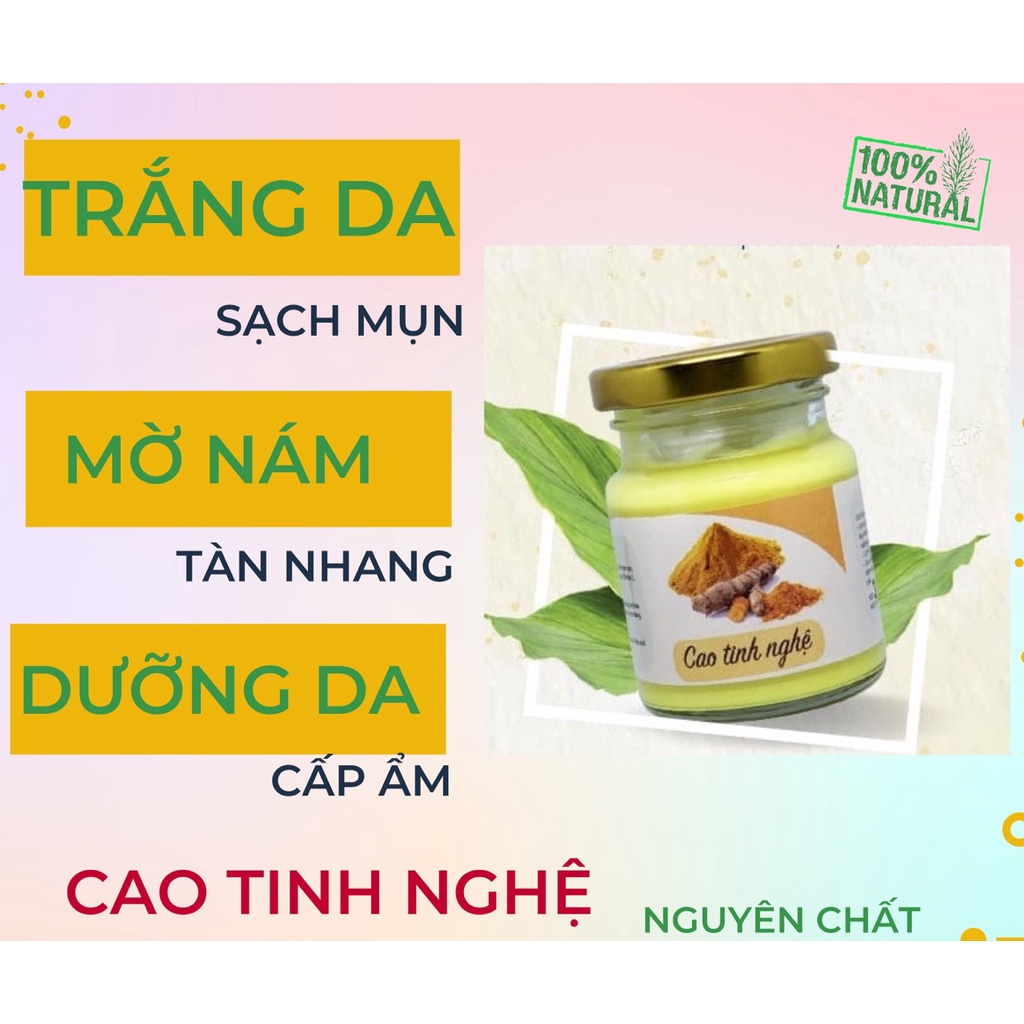 Tinh bột nghệ nguyên chất sữa ong chúa giúp phục hồi làn da yếu, tốt cho bà bầu an toàn hiệu quả