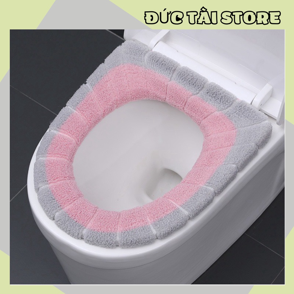 Miếng Lót Bồn Cầu Bằng Lông Cừu Dày Mềm Mại Chống Thấm Nước Giữ Ấm Mùa Đông 88206 ĐỨC TÀI