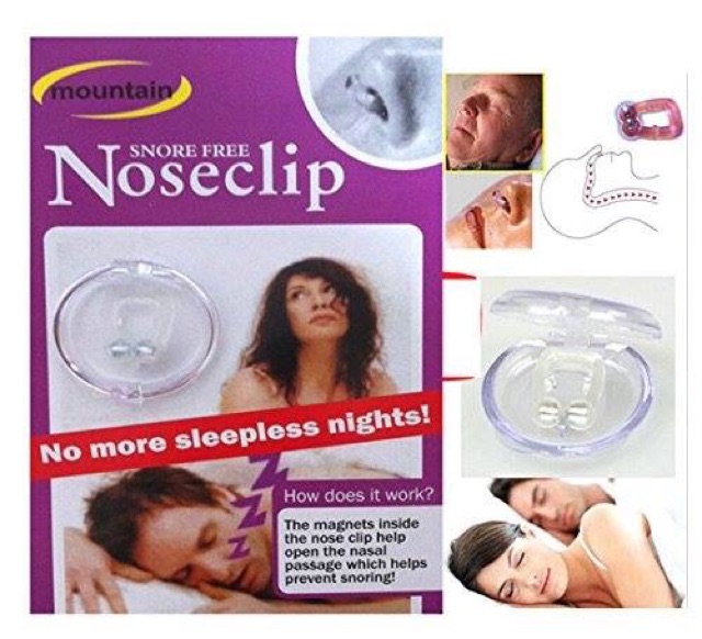 Dụng cụ giảm tiếng ngáy khi ngủ Noseclip