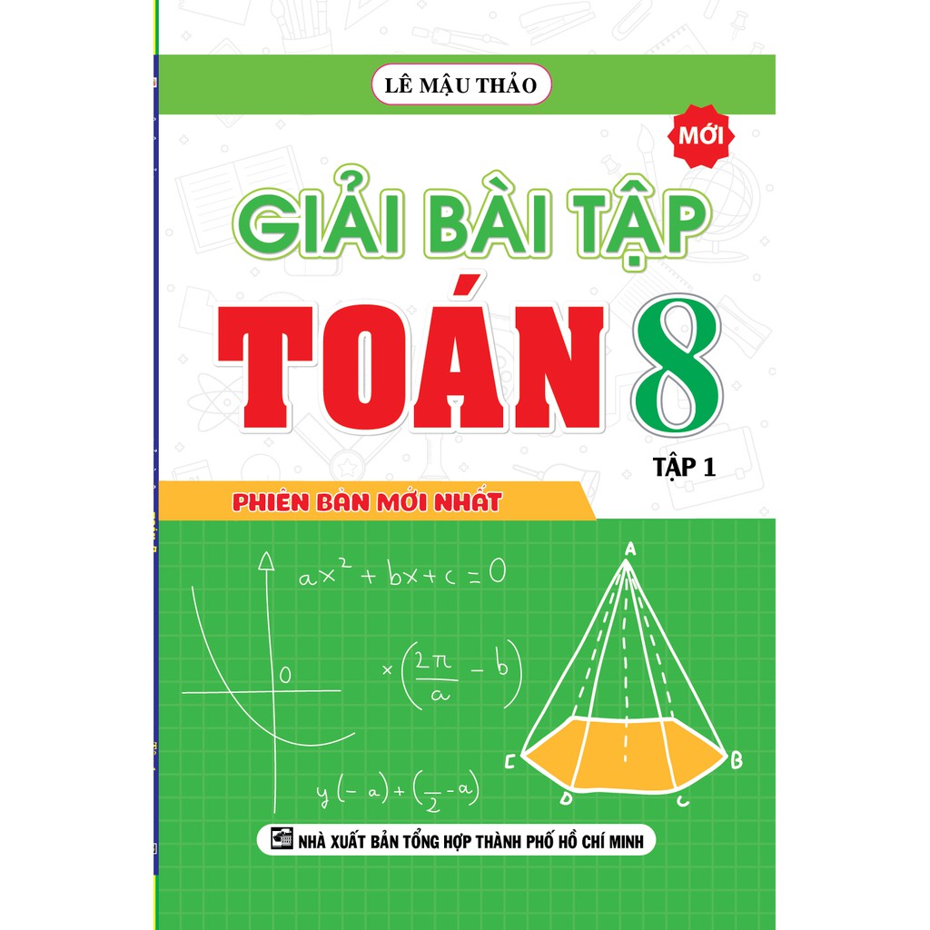 Sách - Combo Giải Bài Tập Toán Lớp 8 Tập 1 + Tập 2