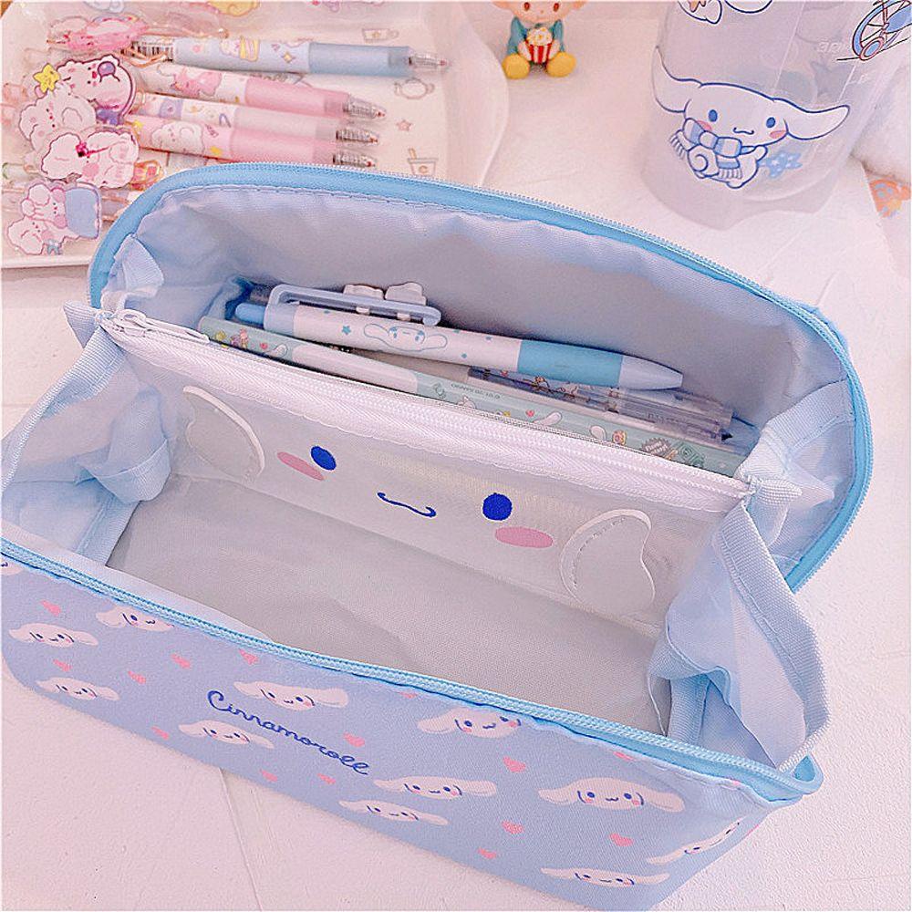 Túi Đựng Bút Chì / Mỹ Phẩm Hai Ngăn Họa Tiết Hoạt Hình Kuromi Melody 1