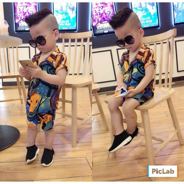 Freeship 99k TQ_Bộ lanh lụa bé trai
