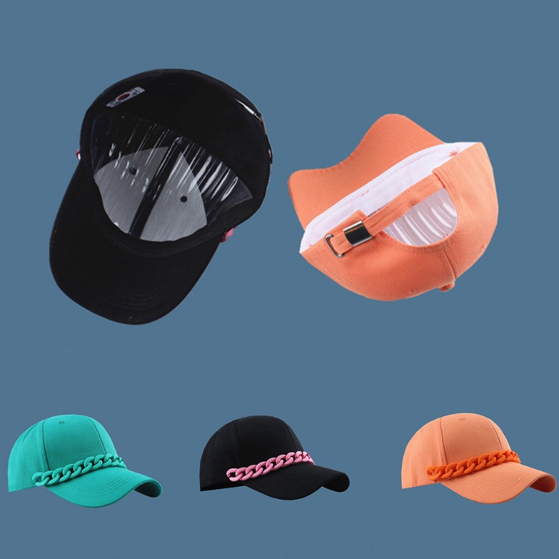 Mũ Lưỡi Trai Phối Dây Xích Phong Cách Hiphop Thời Trang