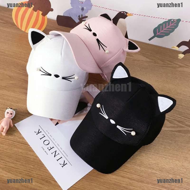 Mũ lưỡi trai tai mèo vải cotton phong cách hip hop cá tính