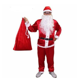 Bộ quần áo ông già noel - vải nỉ nhung đẹp
