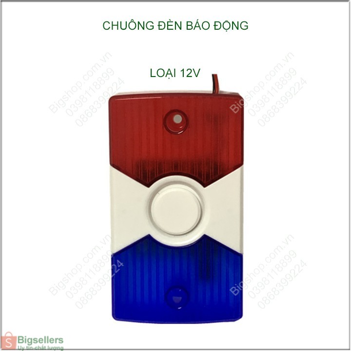 Còi hú có đèn nháy báo động chống trộm 12V