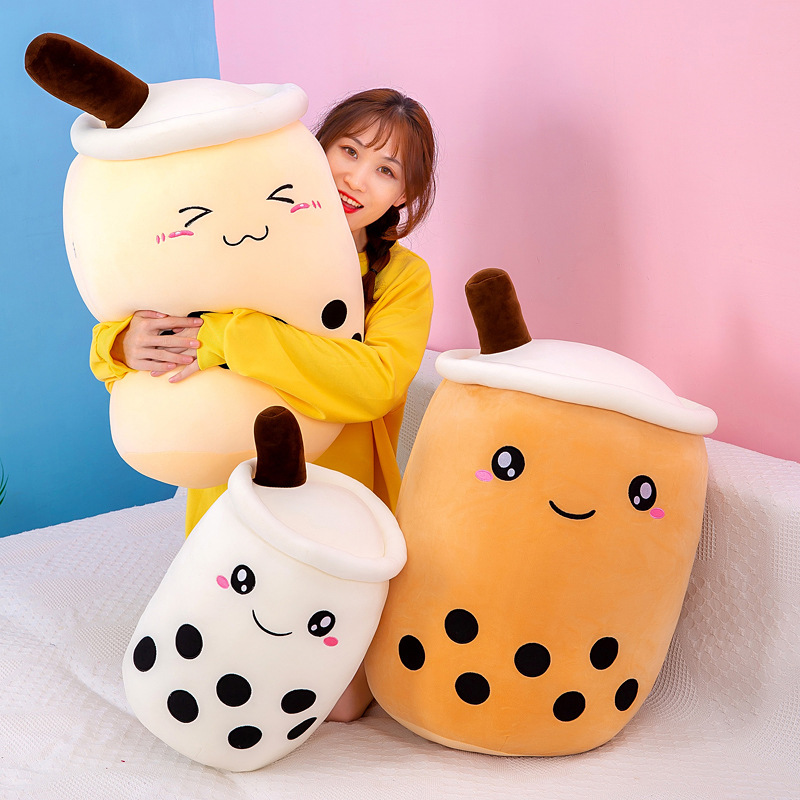 25CM Gấu Bông Trà Sữa Chân Trâu Mini Milk Tea Cup Plush Pillow Stuffed