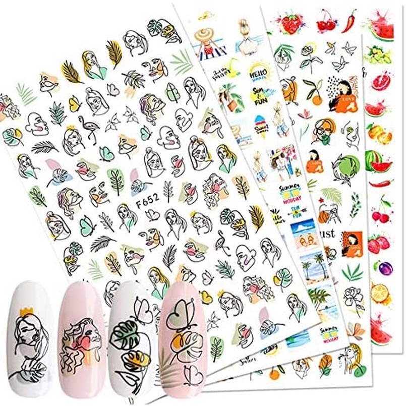 Miếng Dán Trang Trí Móng Tay Hình Trái Cây Xinh Xắn