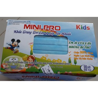 khẩu trang trẻ em 4 lớp - 50 cái