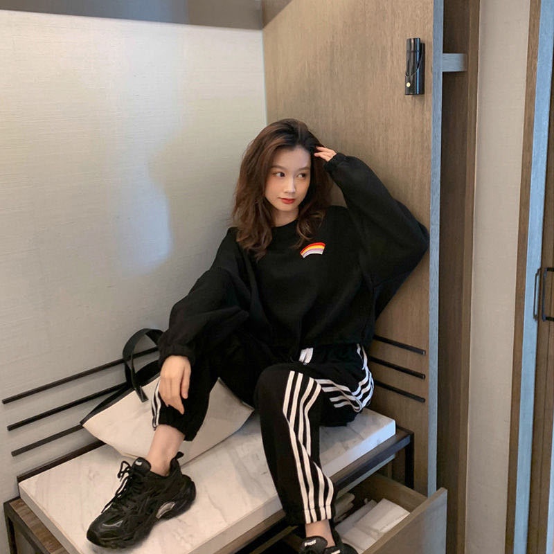 Set đồ thể thao IELGY dáng rộng phong cách Hàn Quốc thời trang dành cho nữ