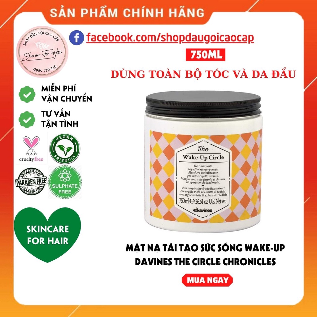 Mặt nạ tóc Davines dành cho tóc &amp; da đầu dung tích 750ml