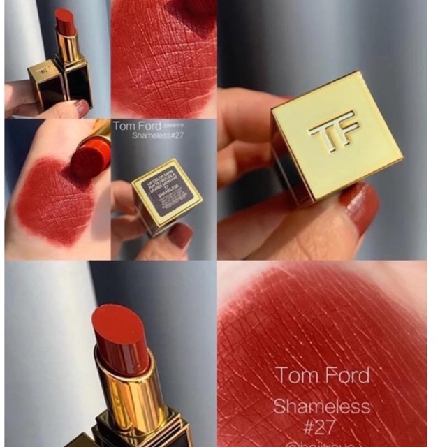 Son Tom Ford 27 Shameless - Đỏ Gạch Nâu