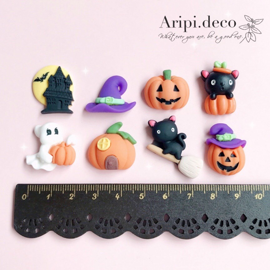 Charm halloween đáng yêu B50 /Nguyên liệu làm phụ kiện handmade vòng tay / resin