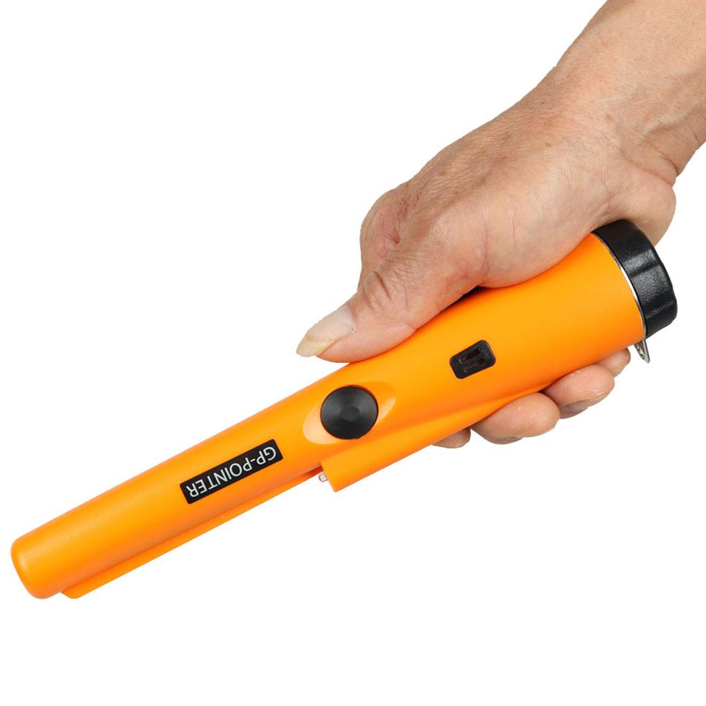 Máy Dò Kim Loại Cầm Tay Chuyên Nghiệp Chống Thấm Nước Có Pin GP Pointer Màu Vàng Kèm Vòng Đeo Tay